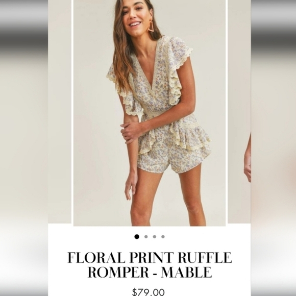 Floral Lace-Trimmed Jumpsuit - Picture 8 of 16